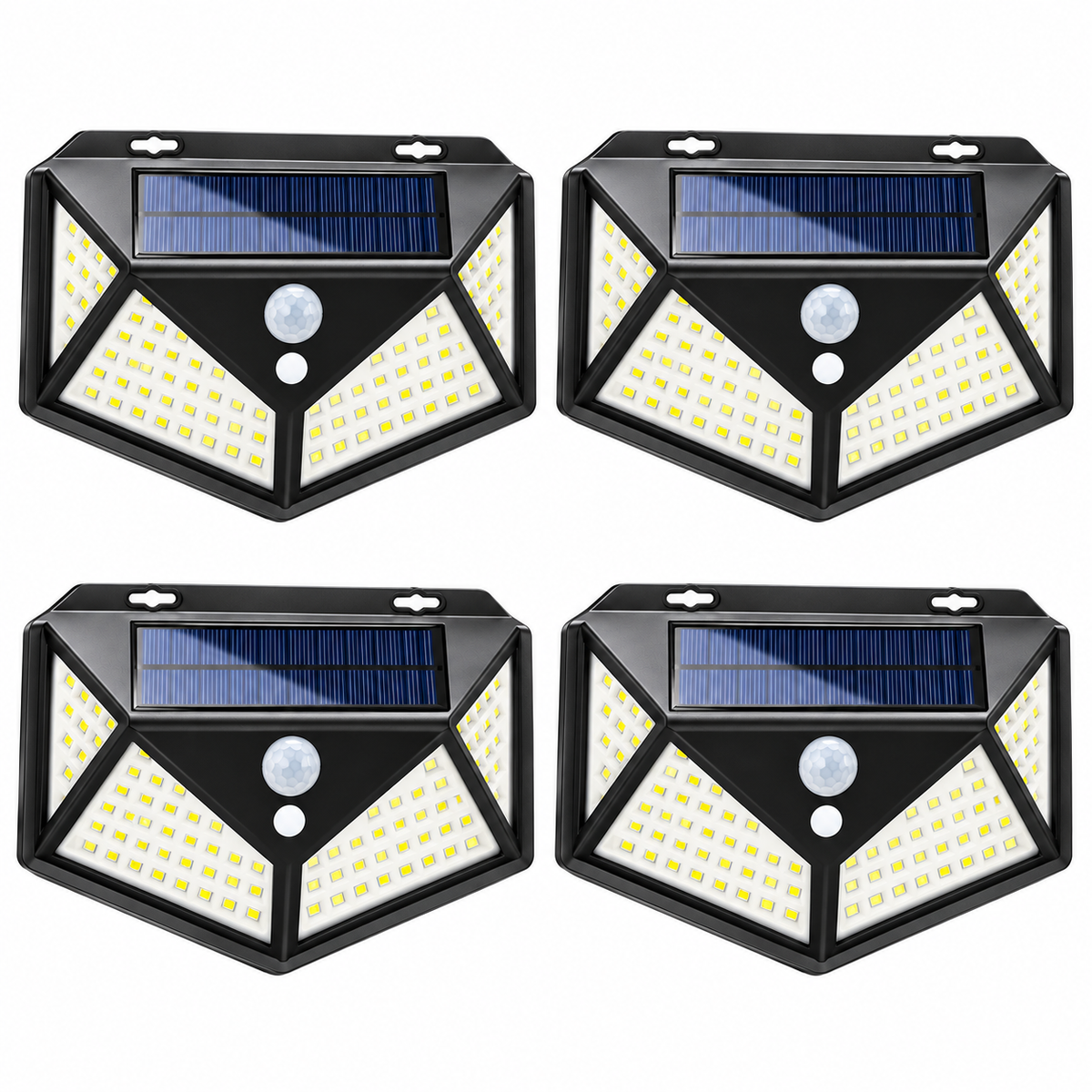 Solar Motion Sensor Outdoor Light – 100 LED Wireless Security Wall Lamp
